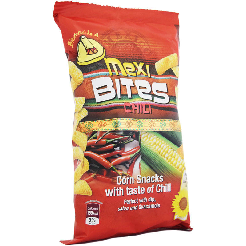 CORN SNACK CHILI MEXI BITE 125G X 12