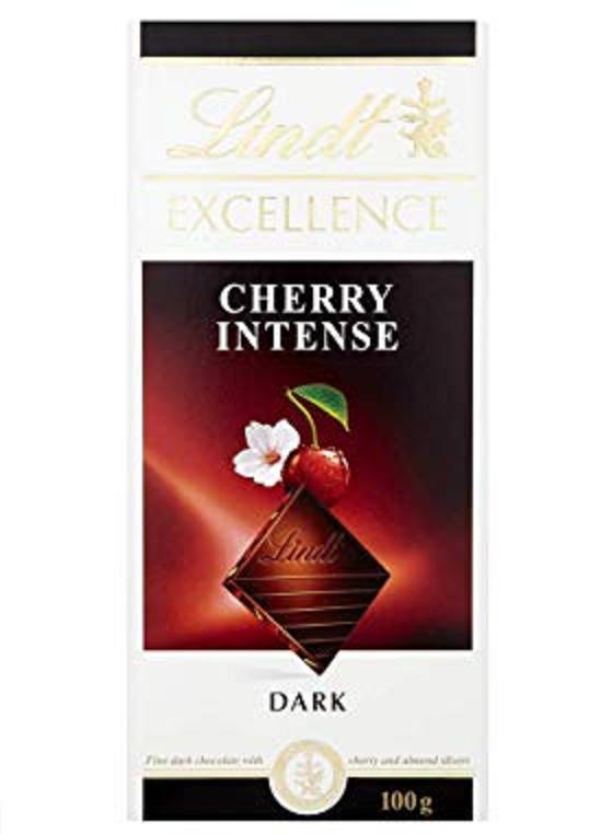 LINDT EXCELLENCE CHERRY INTENSE 100 G*20