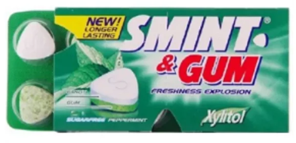 SMINT&GUM PEPPERMINT  SS 8 PIECES*18