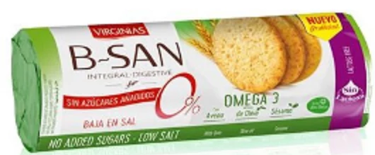 BISCUITS BIOSAN ACTIVA SANS SUCRE VIRGINIAS 180 G *24