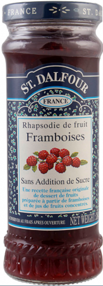 SAINT DALFOUR FRAMBOISES SANS SUCRE MINI POT 28 G *48