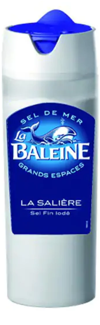 SALIERE SEL DE MER FIN 125GR  LA BALEINE *24
