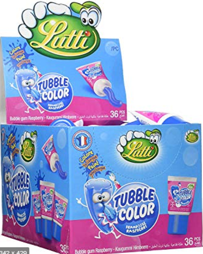 TUBBLE GUM FRAMBOISE  LAMY LUTTI  35G*36