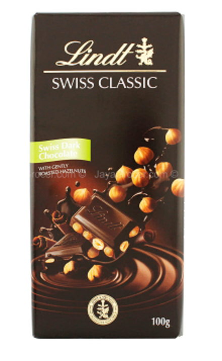 LINDT SUISSE CLASSIC EXTRA FIN NOIR 100G*12