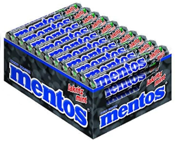 MENTOS REGLISSE 38 G *20