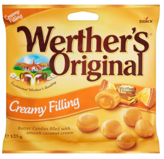 WERTHERS ORIGINAL CARAMEL CREME SACHET 125 G*12