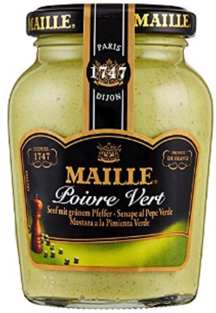 MOUTARDE POIVRE VERT MAILLE 215 G *6