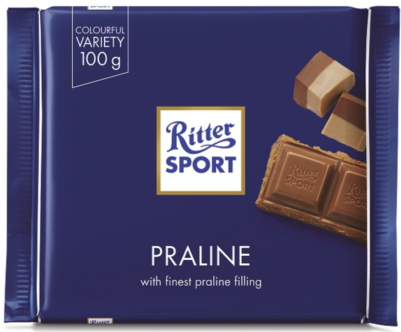 RITTER CHOCOLAT PRALINE 100 G *10