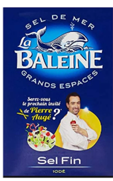 SEL DE MER FIN LA BALEINE 600 GR  BOITE VERSEUSE *12