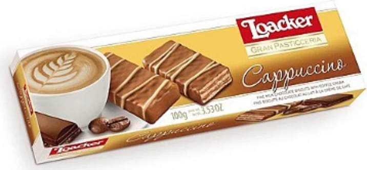 GRAN PASTICCERIA CAPPUCCIN LOACKER 100G *18