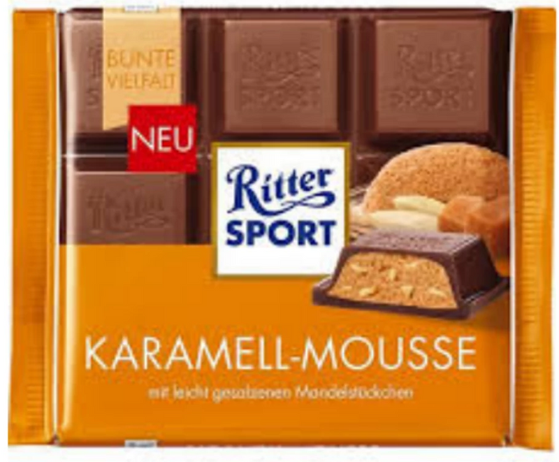RITTER CHOCOLAT CARAMEL MOUSSE 100G*11