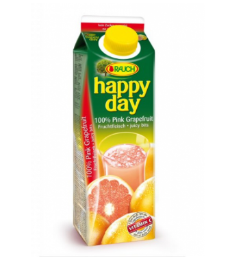 JUS DE PAMPLEMOUSSE ROSE HAPPY DAY 1L *12