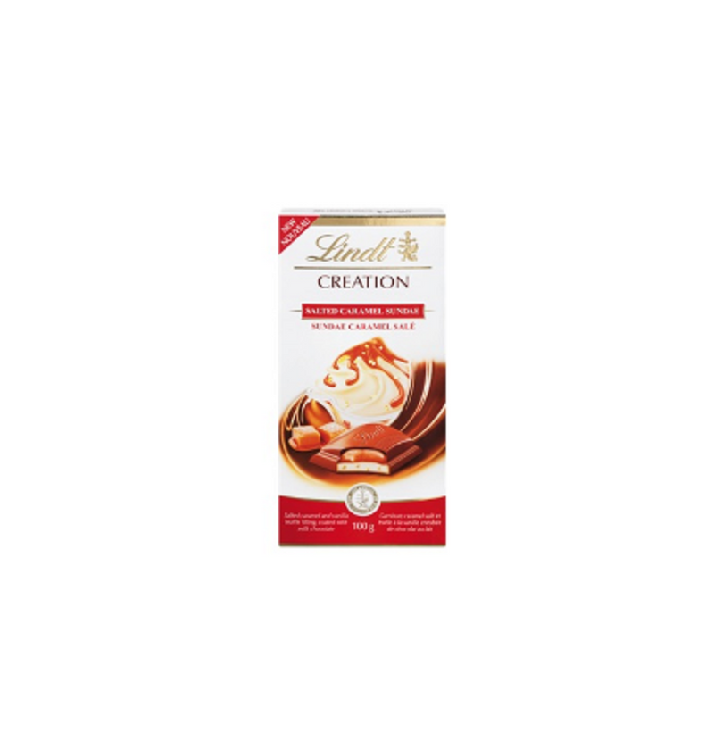 LINDT CREATION CARAMEL SUNDAE LAIT  100G*15