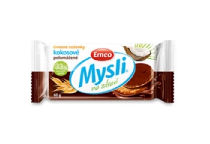 BISCUIT MUSLI CHOCO DEMI ENROBE 60G * 70