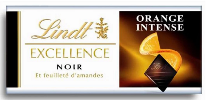 LINDT EXCELLENCE MINI INTENSE ORANGE NOIR 35 G*24