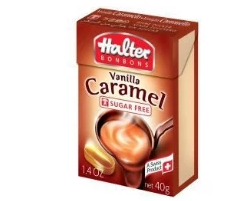 HALTER VANILLE CARAMEL SANS SUCRE 40 G*16