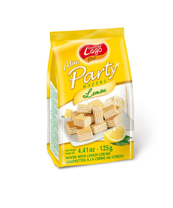 MINI PARTY GAUFRETTES CITRON BAG 125G*12