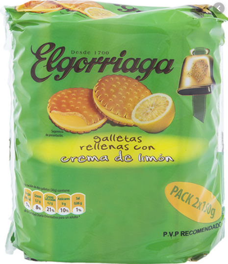 BISC FOURRE CITRON ELGORRIAGA 240G *24