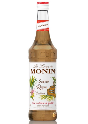 SIROP SAVEUR RHUM CARRIBBEAN MONIN 70CL *6