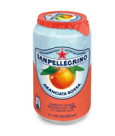 SAN PELLEGRINO ORANGE SANGUINE LIMONADE CAN 33CL *24
