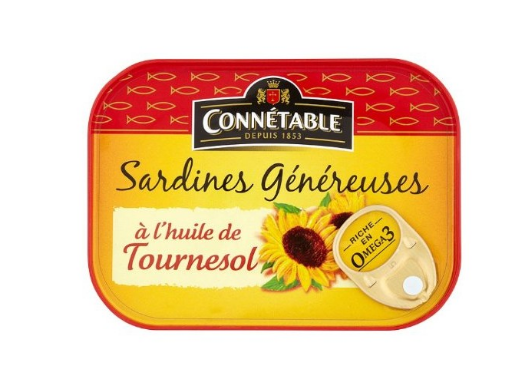 SARDINE GENEREUSE HUILE TOURNESOL 140G *12