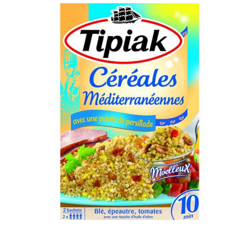 CÉRÉALES MÉDITERRANÉENNES 2 SACHETS X 200G TIPIAK *12