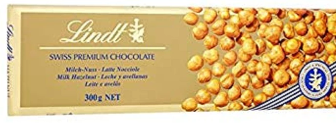 LINDT MILK NOISETTES GOLD 300G*10