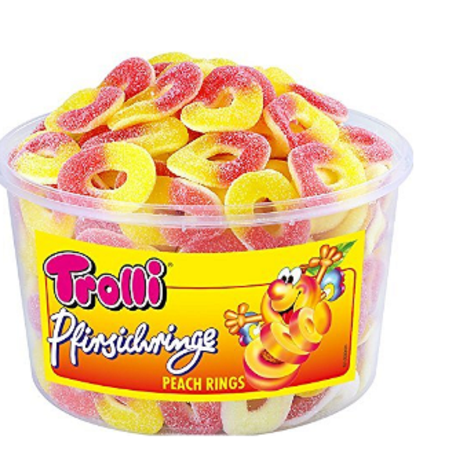 HARIBO PEACH RINGS 1KG*1