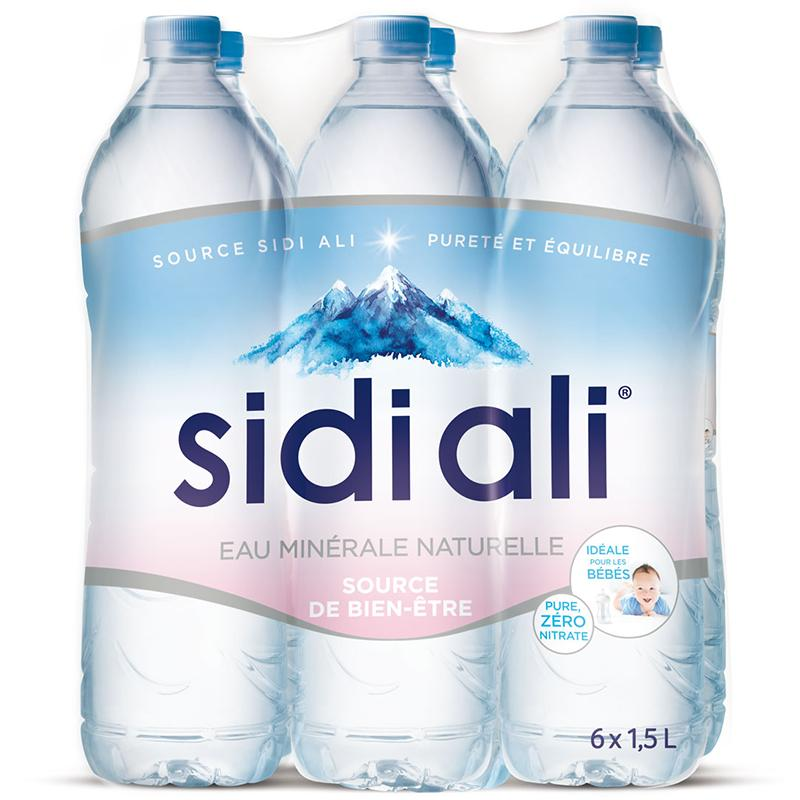 Eau Minérale Naturelle Sidi Ali 6x1.5 L*10