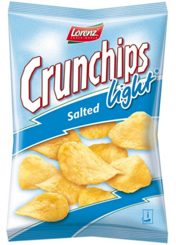 CRUNCHIPS CHIPS LIGHT SALT LORENZ 90G *25
